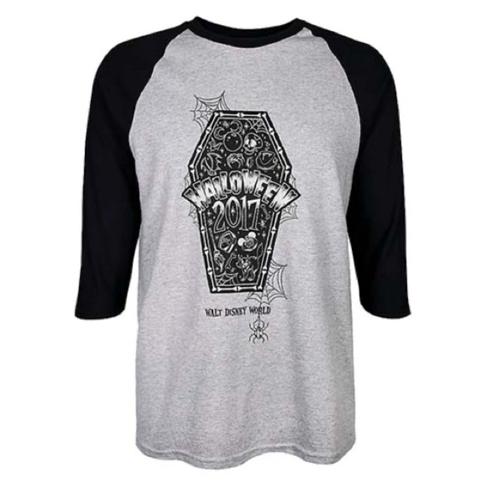 Disney Parks Walt Disney World Halloween 2017 Raglan Baseball Tee T-Shirt